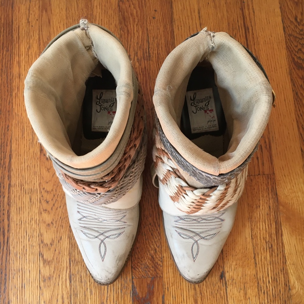 ONE OF A KIND Up cycled Vintage Boots! - Picture 6 of 7